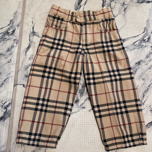 Burberry Other - Burberry Youth Nova Check 5 pocket Jeans w/ adjustable waist! Like New! Size 3